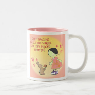 best friends Two-Tone coffee mug
