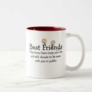 Best Friends Two-Tone Coffee Mug