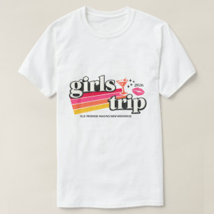 Best Friends Vacation   Girls Trip 2026 Retro T-Shirt