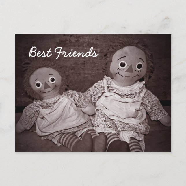 Best Friends Valentine Holiday Postcard (Front)
