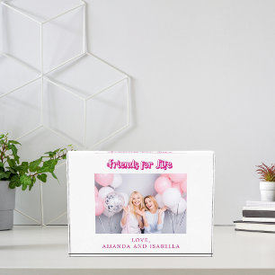 Best friends white pink BFF photo names girl Block