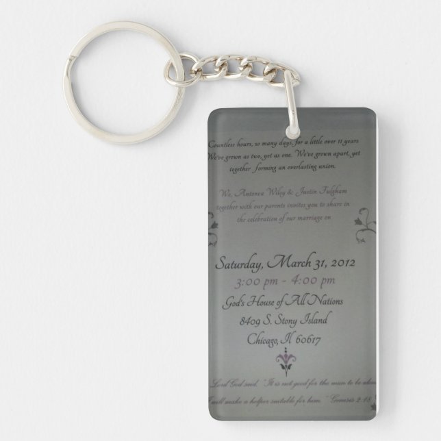 Best Friends who got Married Key Ring (Front)