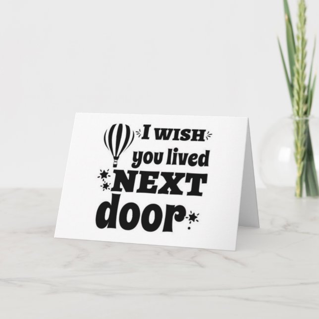 **BEST FRIENDS** WISH WE COULD PARTY IN PERSON CARD (Front)