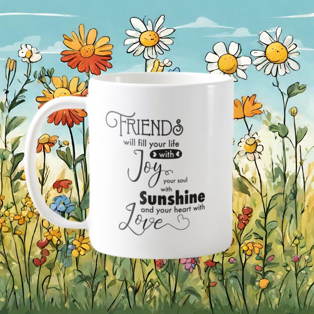 Best Friends word art Coffee Mug (Creator Uploaded)