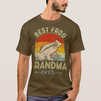 Best Frog Grandma Ever Retro Funny Mothers Day  T-Shirt