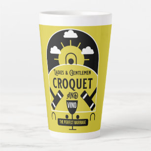 Best Funny Croquet Game Latte Mug