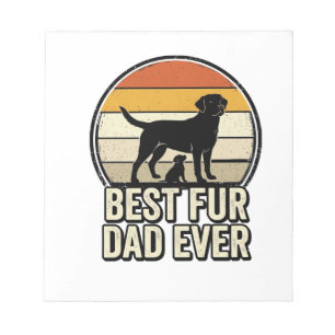 Best Fur Dad Ever Vintage Dog Dad Shirt Design_1 Notepad