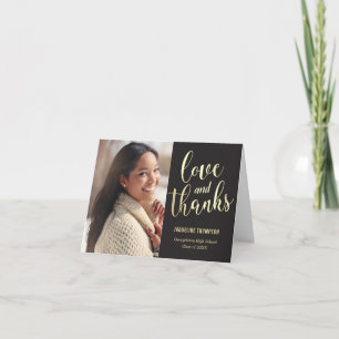 Best Future EDITABLE COLOR Graduation Thank You Card