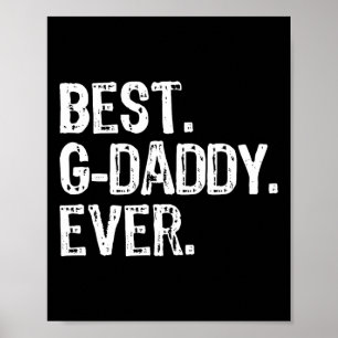 Best G-daddy Ever Funny Cool Grandpa Gdaddy Poster