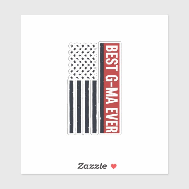 Best G-Ma Ever Patriotic Flag Vector Design_1 (Sheet)