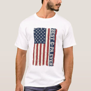 Best G-PA Ever Patriotic Flag Vintage Shirt Design