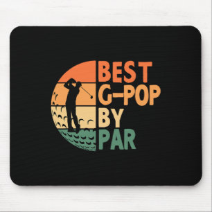 Best G-pop By Par Golfing Funny Golf Golfer Gpop Mouse Pad