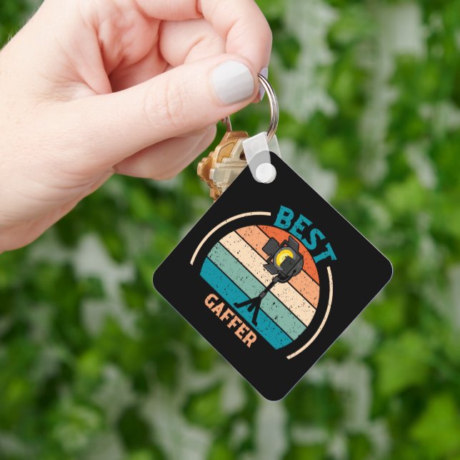 Best Gaffer - Retro Style Keychain (Hand)