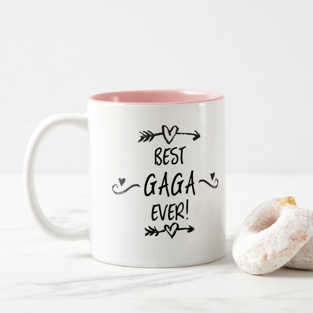 Best Gaga Ever Two-Tone Coffee Mug (With Donut)