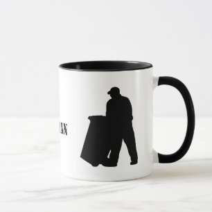 Best Garbage Man Silhouette Mug