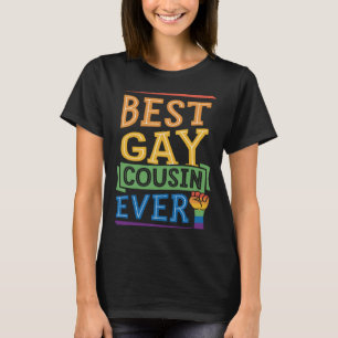 Best Gay Cousin Ever Cute Gay Pride Family T-Shirt