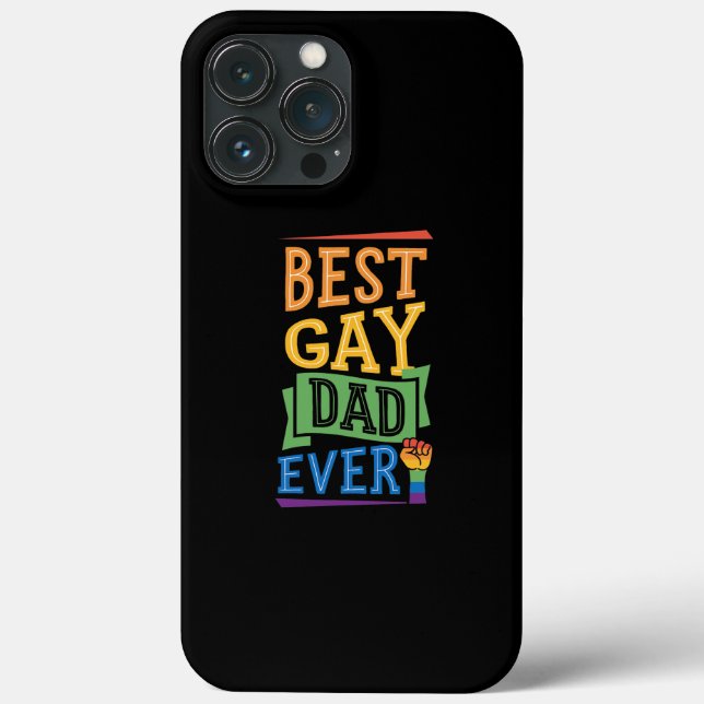 Best Gay Dad Ever Cute Funny Gay Pride from Son Case-Mate iPhone Case (Back)