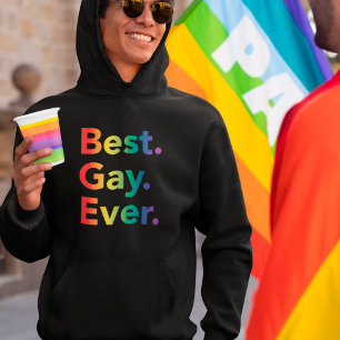 Best Gay Ever LGBT Rainbow Flag Hoodie