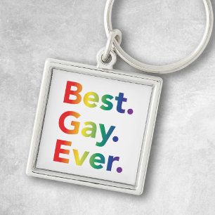 Best Gay Ever LGBT Rainbow Flag Key Ring