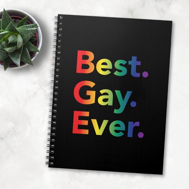 Best Gay Ever LGBT Rainbow Flag Notebook (Creator Uploaded)
