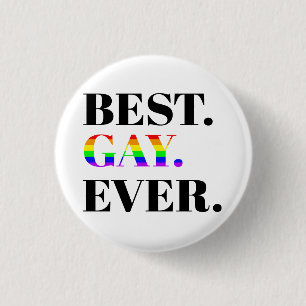 Best Gay Ever MLM Pride 3 Cm Round Badge