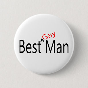 Best Gay Man 6 Cm Round Badge