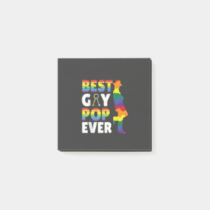 Best Gay Pop Ever LGBT Pride Month Grandpa Dad Post-it Notes