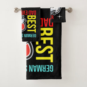 Best German Shepherd Dad Ever Bath Towel Set