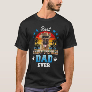 Best German Shepherd Dad Ever Best Dad Dog  Men T-Shirt