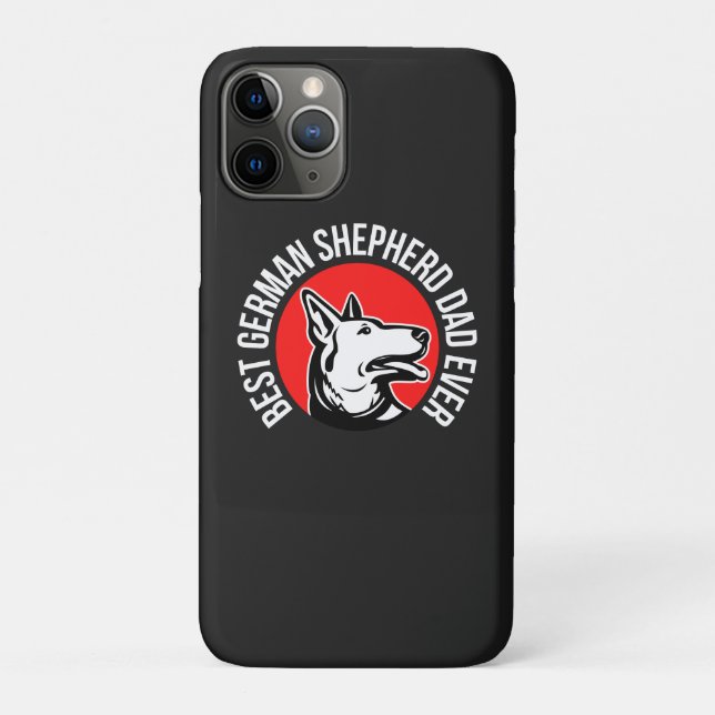 Best German Shepherd Dad Ever   Case-Mate iPhone Case (Back)