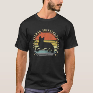 Best German Shepherd Dad Ever Daddy Gifts Dog T-Shirt