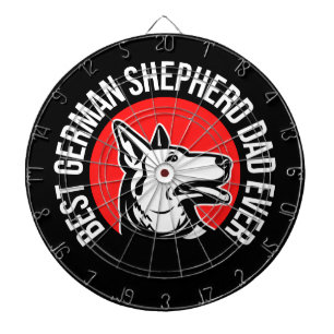 Best German Shepherd Dad Ever Dartboard