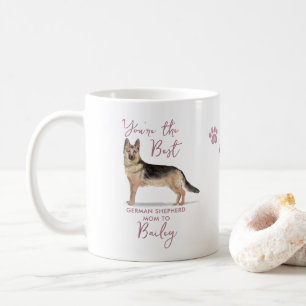 Best German Shepherd Dog Mum Photo Coffee Mug