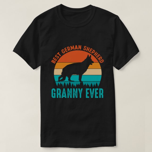 Best German Shepherd GRANNY EVER Vintage T-Shirt (Design Front)