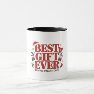 Best Gift Arrives in January 2026 Christmas Couple Mug