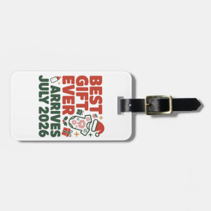 Best Gift Arrives in July 2026 Christmas Couples Luggage Tag