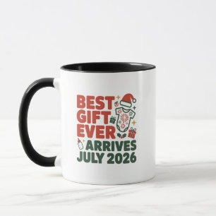 Best Gift Arrives in July 2026 Christmas Couples Mug