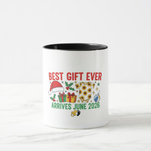 Best Gift Arrives in June 2026 Christmas Couples Mug