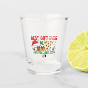 Best Gift Arrives in June 2026 Christmas Couples Shot Glass