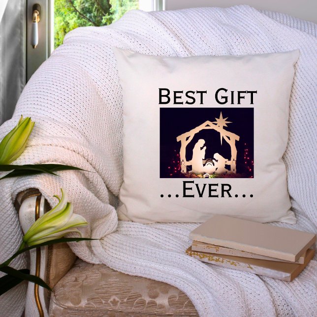 Best Gift Ever Christmas Nativity Cushion (Creator Uploaded)