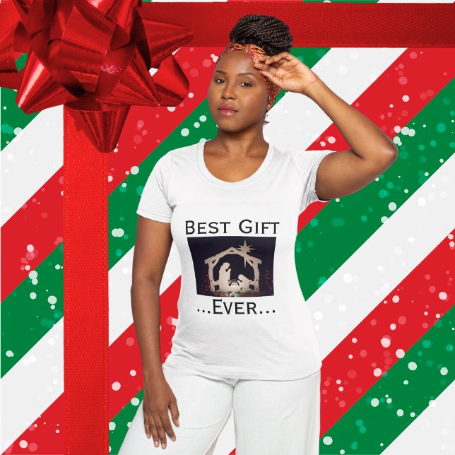 Best Gift Ever Christmas T-Shirt (Matching Christmas T-Shirts)