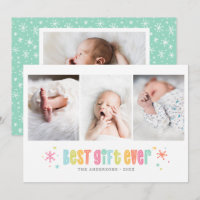 Best Gift Ever Holiday Multiple Photo Birth