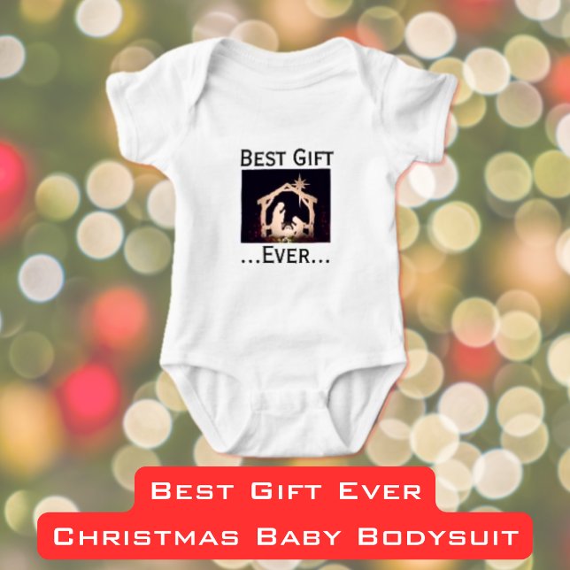 Best Gift Ever—Nativity Matching Christmas Baby Bodysuit (Creator Uploaded)
