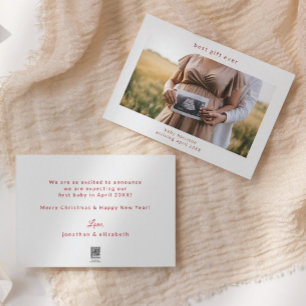 Best Gift Ever Ultrasound Pregnancy Holiday Card