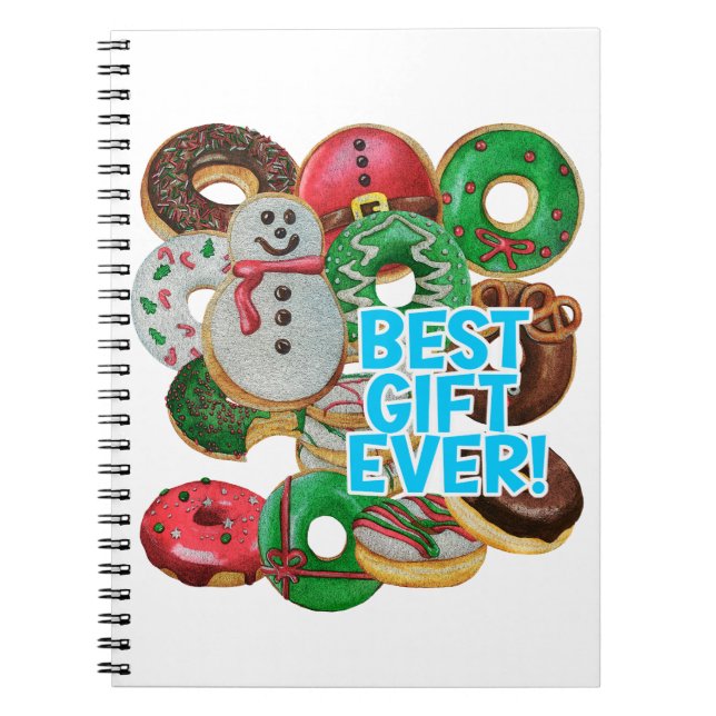 Best Gift Ever! Xmas Doughnuts Notebook (Front)