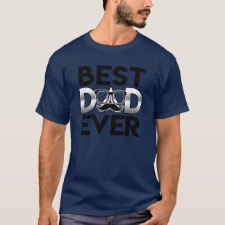 Best Gift for Fathers Day Best Dad Ever retro T-Shirt