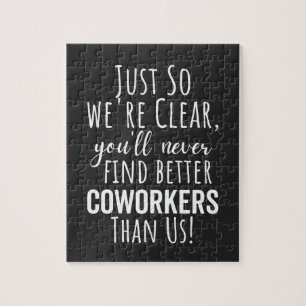 BEST GIFT FOR LEAVING COWORKERS JIGSAW PUZZLE
