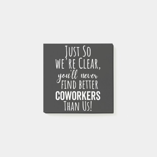 BEST GIFT FOR LEAVING COWORKERS POST-IT NOTES (Front)