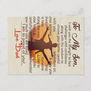 Best Gift For Son To My Son Quotes Postcard