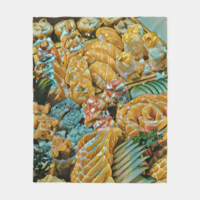 Best gift for Sushi lover Fleece Blanket (Front)